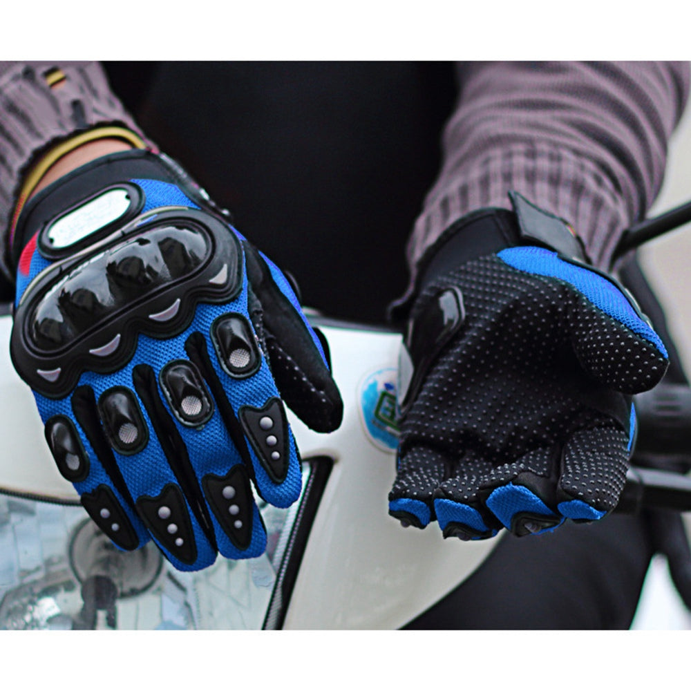 RIDING TRIBE MCS-01C 1 Pair Waterproof Warm Motorcycle Riding Gloves Outdoor Motocross Full Finger Protection Gloves