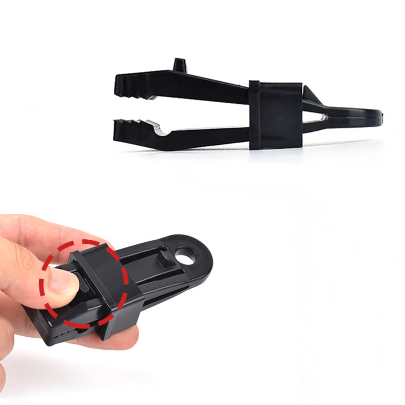 10Pcs/Set Awning Clamp Tent Trap Clip Tighten Lock Grip for Outdoor Camping Farming