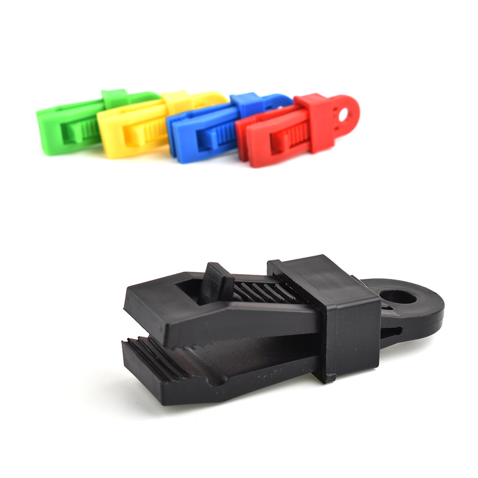 10Pcs/Set Awning Clamp Tent Trap Clip Tighten Lock Grip for Outdoor Camping Farming