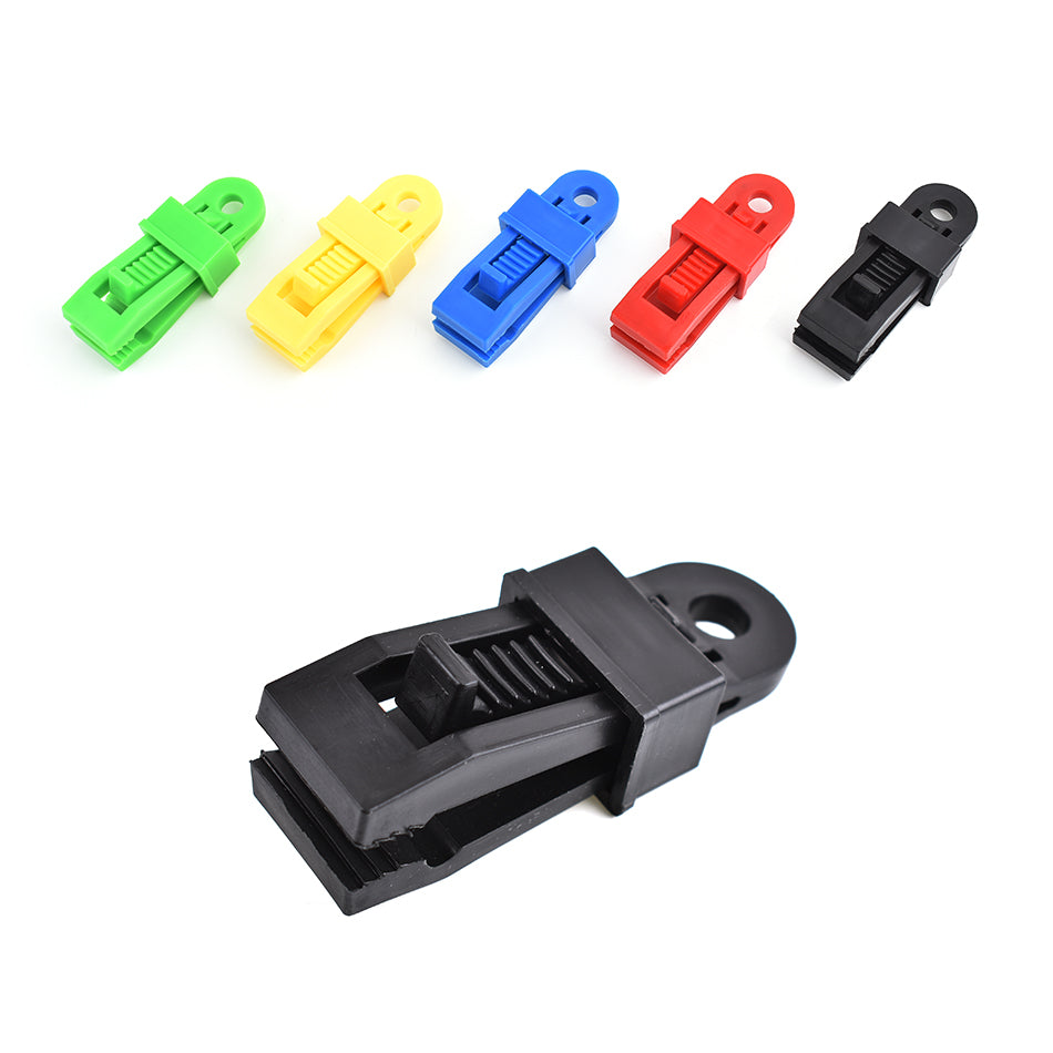 10Pcs/Set Awning Clamp Tent Trap Clip Tighten Lock Grip for Outdoor Camping Farming