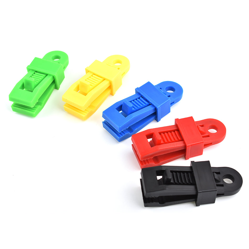 10Pcs/Set Awning Clamp Tent Trap Clip Tighten Lock Grip for Outdoor Camping Farming