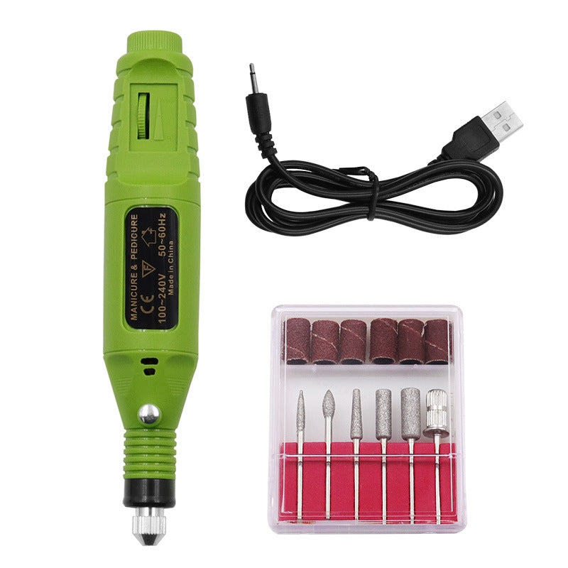 Electric Nail File Set USB Rechargeable Electric Nail File Hand Foot Care Tool for Nail Grind Trim Polish