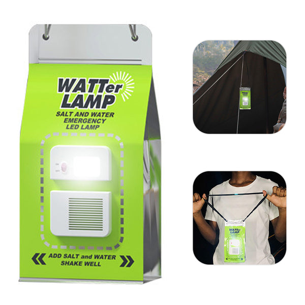 Outdoor Salt Water Lamp LED Emergency Camping Light for Camping Night Fishing Portable Energy