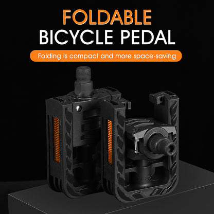 1 Pair YP0802082 Foldable Bicycle Pedals MTB Road Mountain Bike Non-slip Pedal Cycling Parts