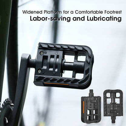 1 Pair YP0802082 Foldable Bicycle Pedals MTB Road Mountain Bike Non-slip Pedal Cycling Parts