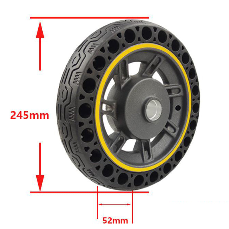 60/70-6.5 Scooter Tire Tubeless Explosion-proof Electric Bicycle Scooter Wear-resistant Solid Wheel for Ninebot Max G30
