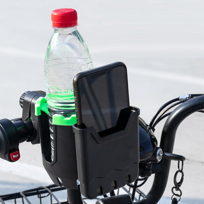 2-in-1 Bottle Cup Holder Cell Phone Holder Organizer Cycling Accessories for Bike Handlebar