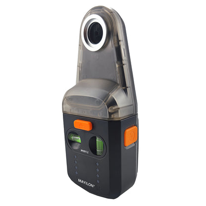 MAYILON M9912 (DC10) 2-in-1 Electric Drilling Dust Collector Red Light Laser Level Multifunction Laser Level with Two Bubbles Angle Measuring Tool for Carpentry, Building