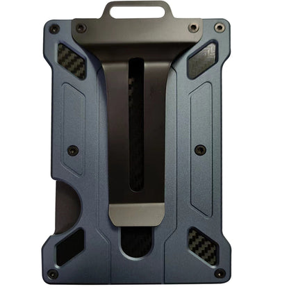 RFID Blocking Aluminum Alloy Card Holder ID Credit Card Cash Storage Case with Clip