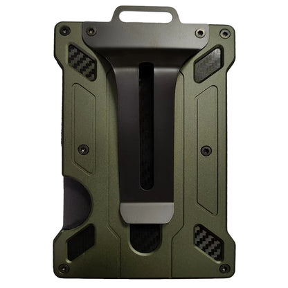 RFID Blocking Aluminum Alloy Card Holder ID Credit Card Cash Storage Case with Clip