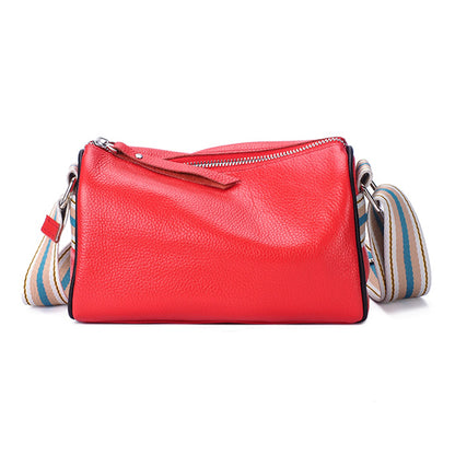272 Top-Layer Cowhide Leather Crossbody Bag Anti-Scratch Shoulder Bag Phone Storage Pouch for Daily Use or Travel