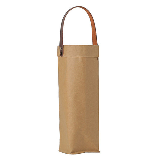 Reusable Premium Kraft Paper Wine Gift Bag with Handle, Wine Storage Bag for for Christmas Wedding Party