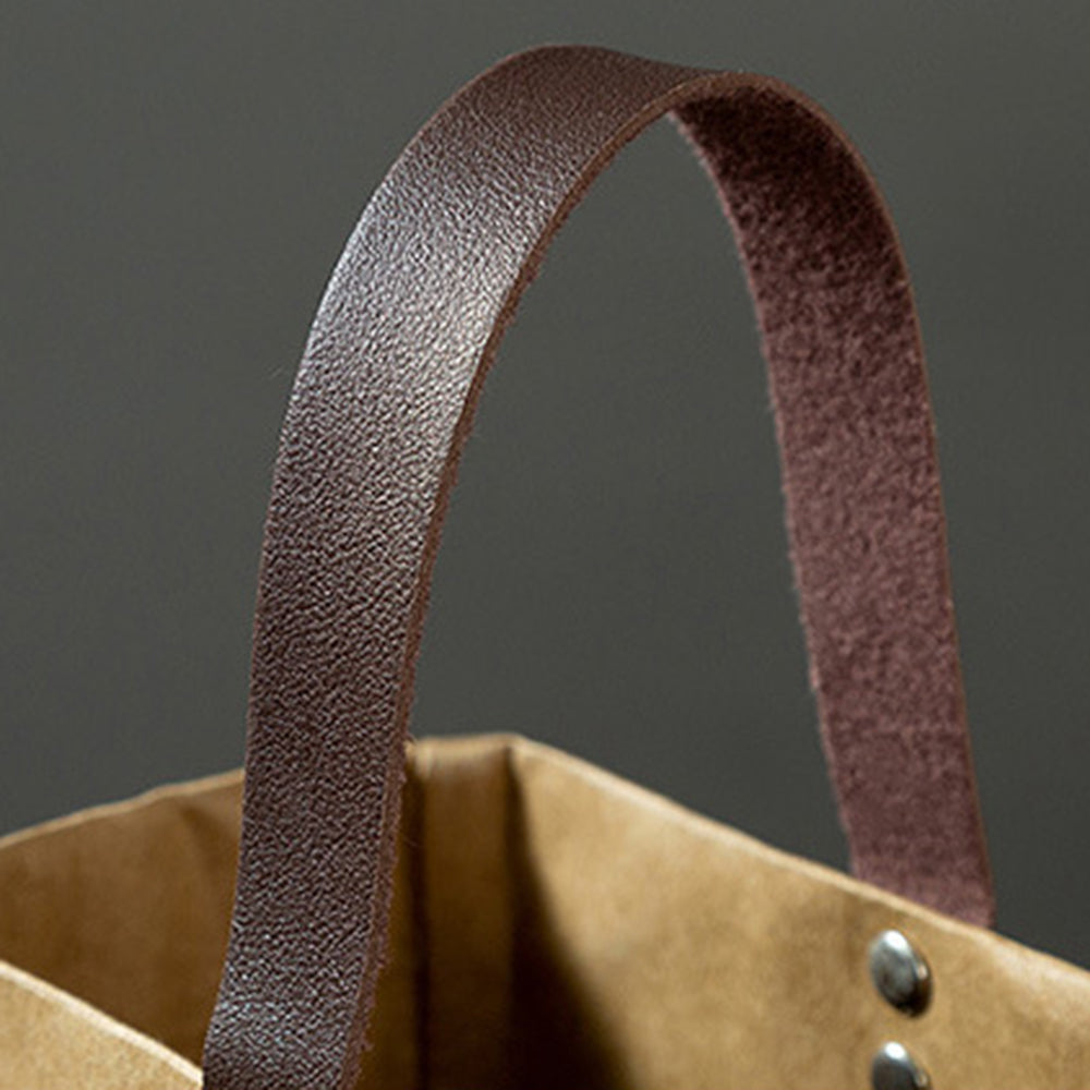 Reusable Premium Kraft Paper Wine Gift Bag with Handle, Wine Storage Bag for for Christmas Wedding Party