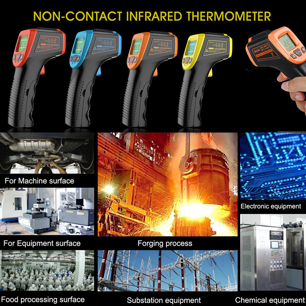 GM320S Non-contact Handheld Industrial Infrared Thermometer High Precision LCD Display Backlit Temperature Tester