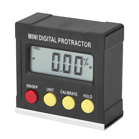 4 Keys Mini Digital Protractor Inclinometer Electronic Level Box Magnetic Meter with LCD Display