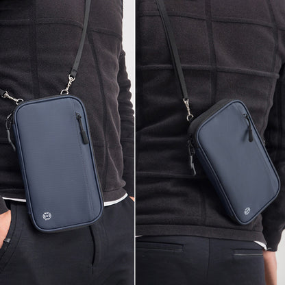 RFID Blocking Travel Passport Holder Waterproof Documents Organizer Zipper Case Clutch Bag with Neck Lanyard