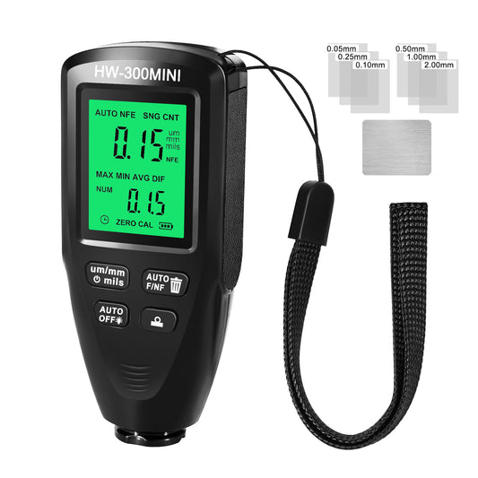 HW300-MINI Coating Thickness Gauge for FE / NFE Coating Thickness Meter Digital Display Measure Device