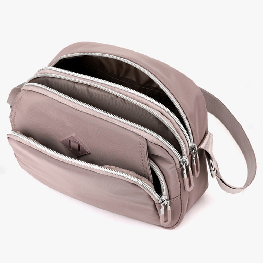 Large Casual Single Shoulder Bag Multi-layer Crossbody Bag Phone Wallet Carrying Pouch for Travel / Work