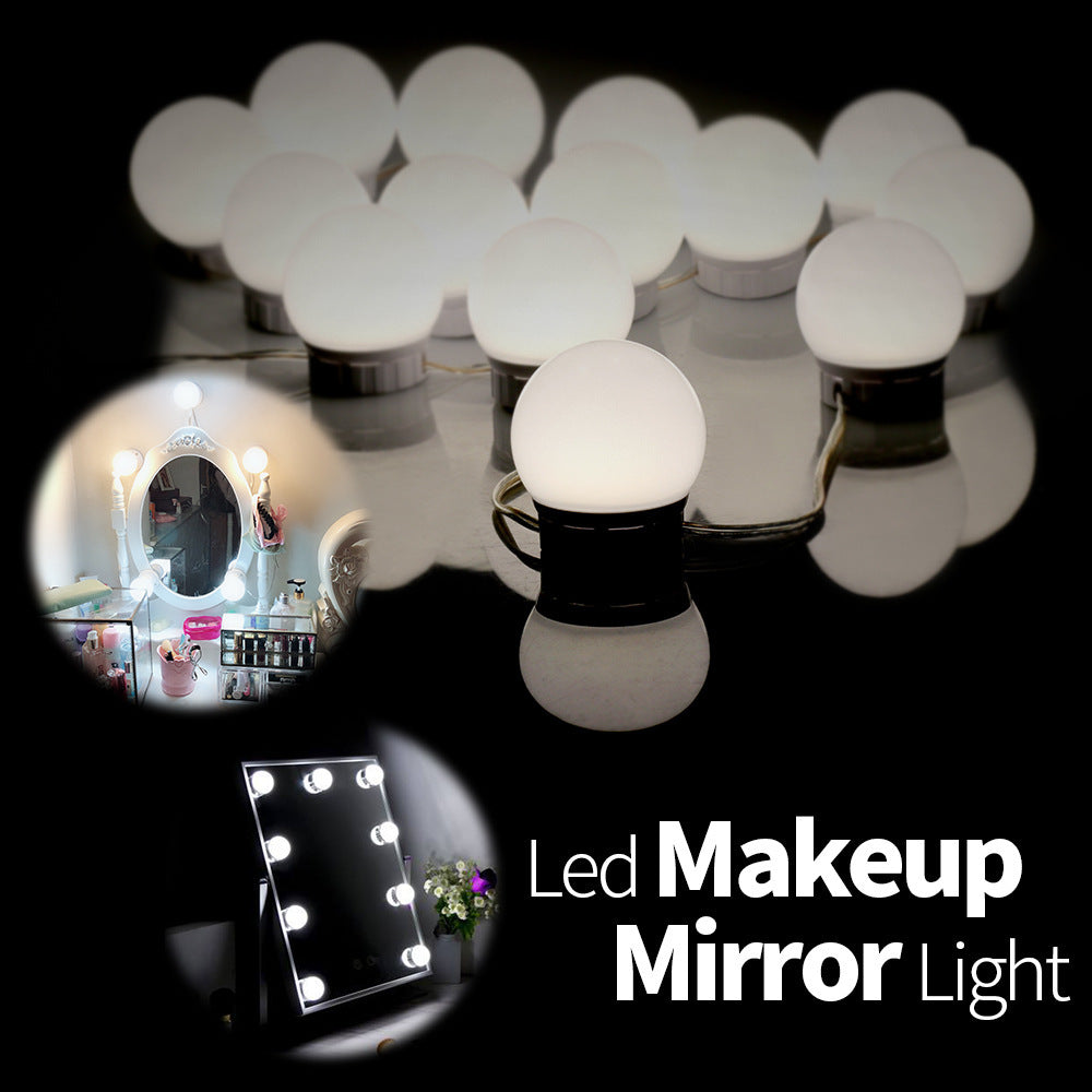14 Bulbs LED Makeup Mirror Light Bulb Hollywood Vanity Fill Light Dimmable Lamp for Dressing Table