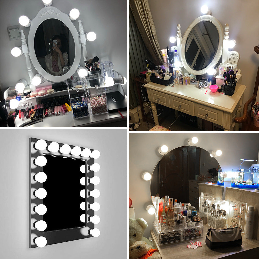 14 Bulbs LED Makeup Mirror Light Bulb Hollywood Vanity Fill Light Dimmable Lamp for Dressing Table