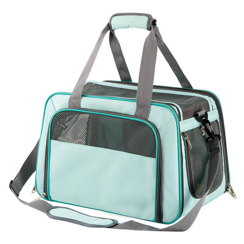 LDLC QS-064 Folding Pet Hand Bag Portable Dog Cat Shoulders Bag Breathable Pet Carrier Case for Traveling