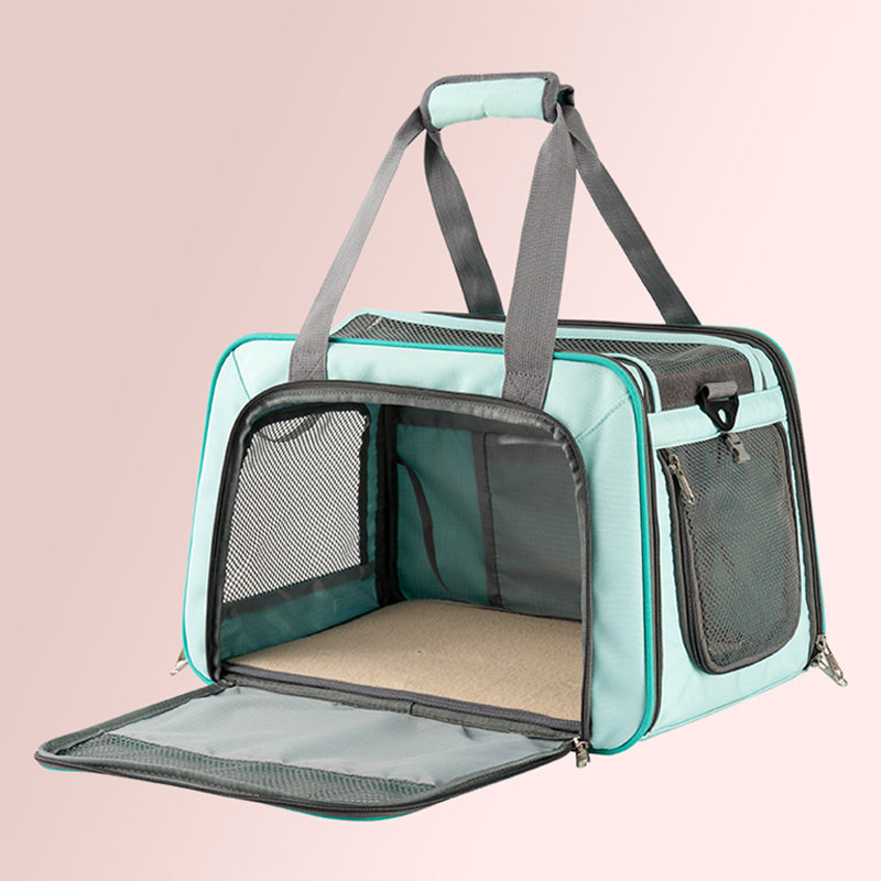 LDLC QS-064 Folding Pet Hand Bag Portable Dog Cat Shoulders Bag Breathable Pet Carrier Case for Traveling