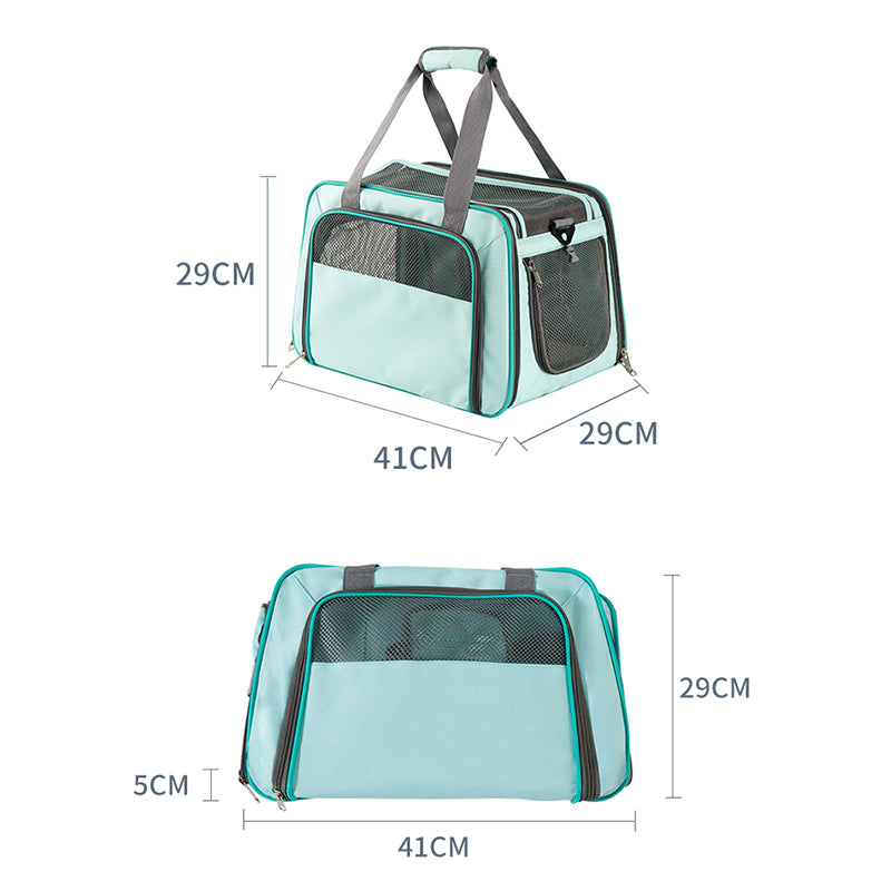 LDLC QS-064 Folding Pet Hand Bag Portable Dog Cat Shoulders Bag Breathable Pet Carrier Case for Traveling