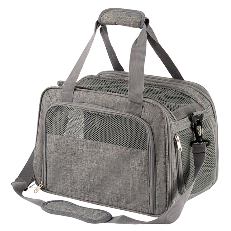 LDLC QS-064 Folding Pet Hand Bag Portable Dog Cat Shoulders Bag Breathable Pet Carrier Case for Traveling