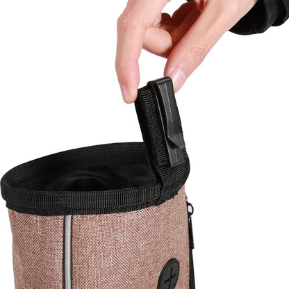 LDLC QS-060 Portable Dog Treat Bag Outdoor Dog Treat Pouch for Training Feeding Pet Trainer Waist Bag for Dog Snacks