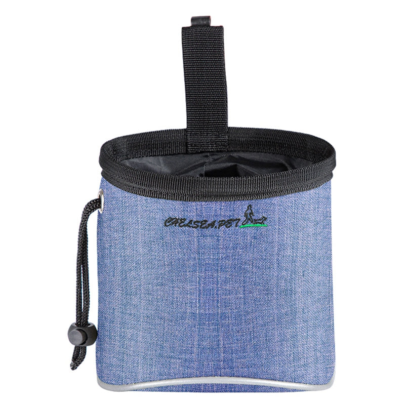 LDLC QS-060 Portable Dog Treat Bag Outdoor Dog Treat Pouch for Training Feeding Pet Trainer Waist Bag for Dog Snacks