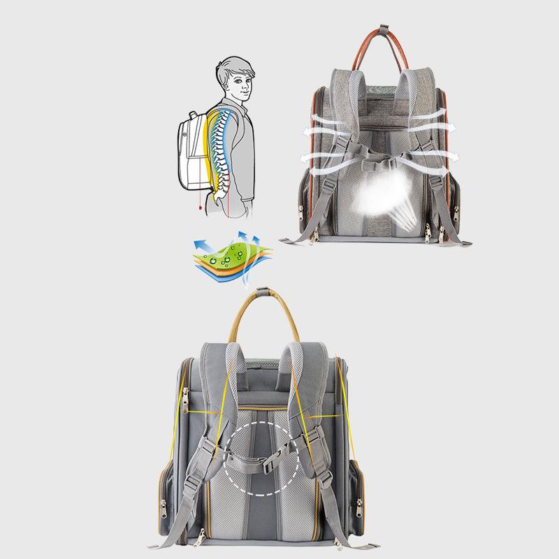 LDLC QS-094 Expandable Breathable Pet Carrier Backpack Dog Cat Carrying Shoulders Bag
