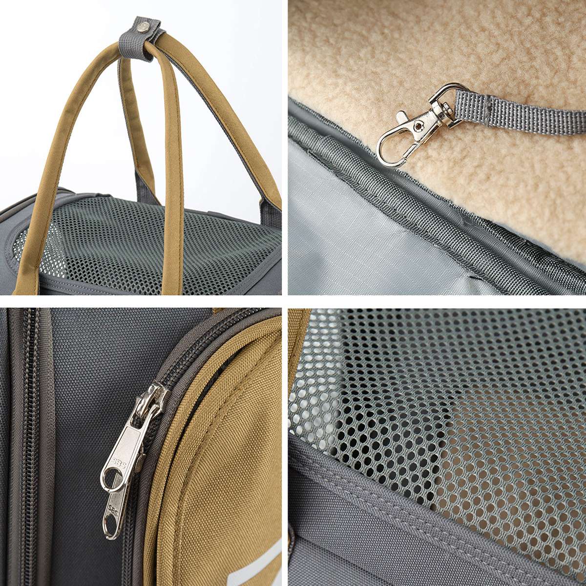 LDLC QS-094 Expandable Breathable Pet Carrier Backpack Dog Cat Carrying Shoulders Bag