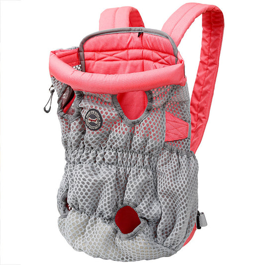DOGLEMI PD30010 Pet Front Chest Backpack Breathable Mesh Dog Cat Shoulder Bag for Outdoor Travel