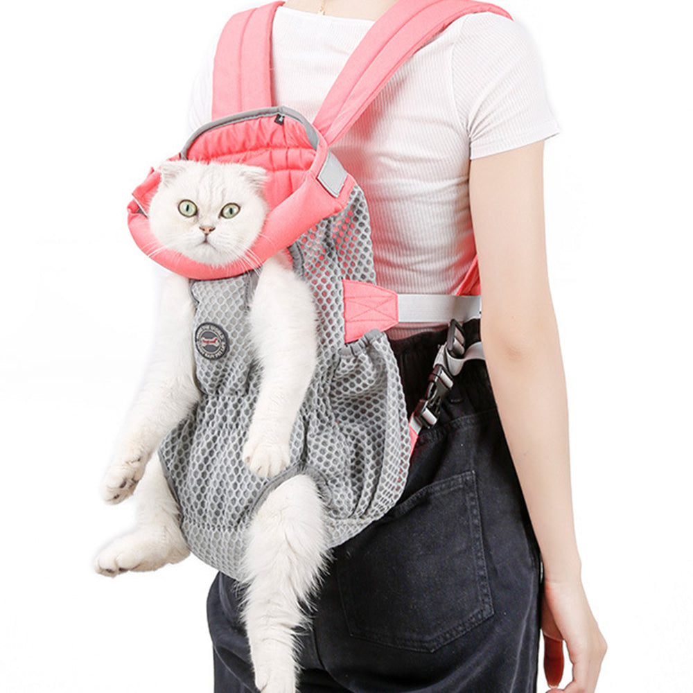 DOGLEMI PD30010 Pet Front Chest Backpack Breathable Mesh Dog Cat Shoulder Bag for Outdoor Travel