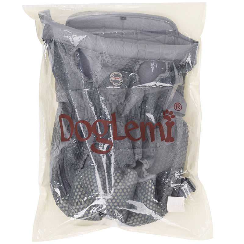 DOGLEMI PD30010 Pet Front Chest Backpack Breathable Mesh Dog Cat Shoulder Bag for Outdoor Travel
