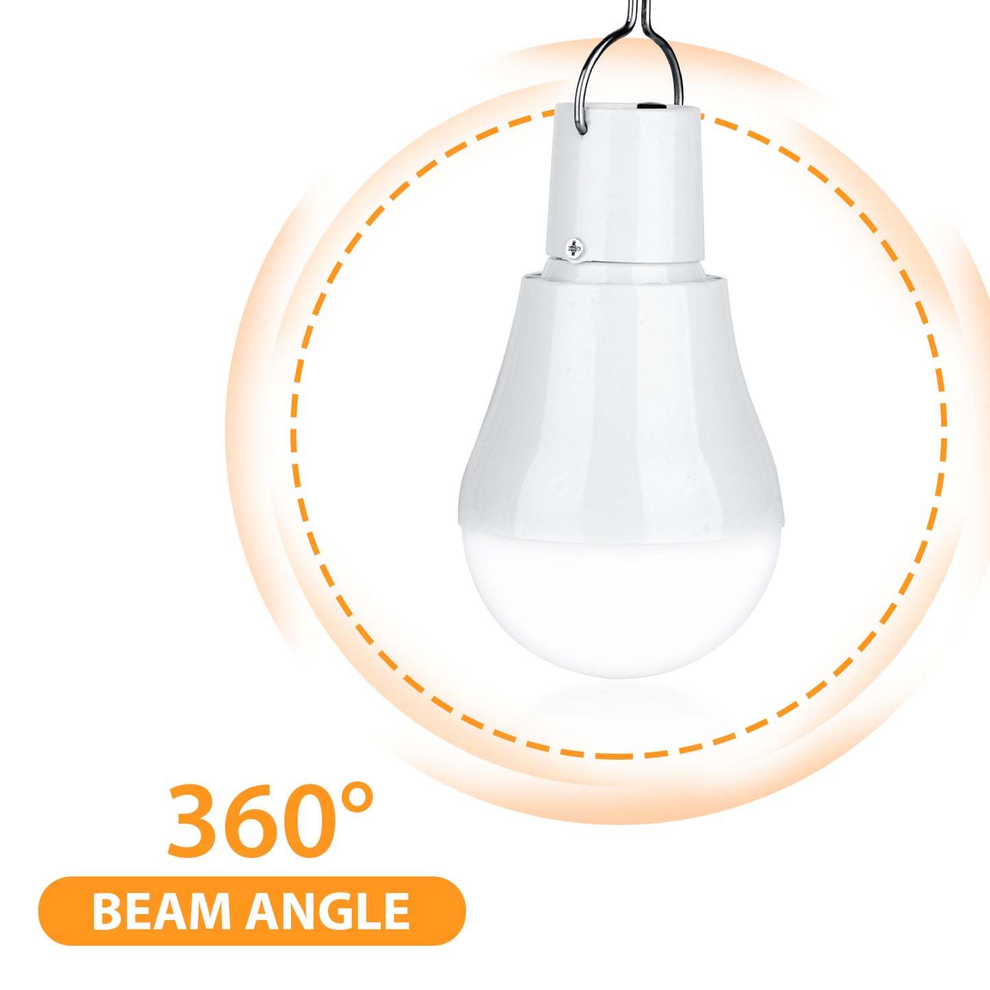 Portable Solar Powered Light Bulb for Outdoor Camping Hanging Tent Lamp