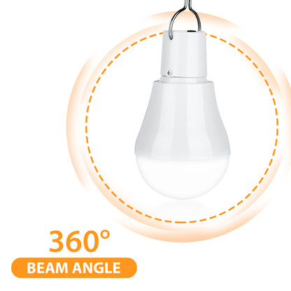 Portable Solar Powered Light Bulb for Outdoor Camping Hanging Tent Lamp