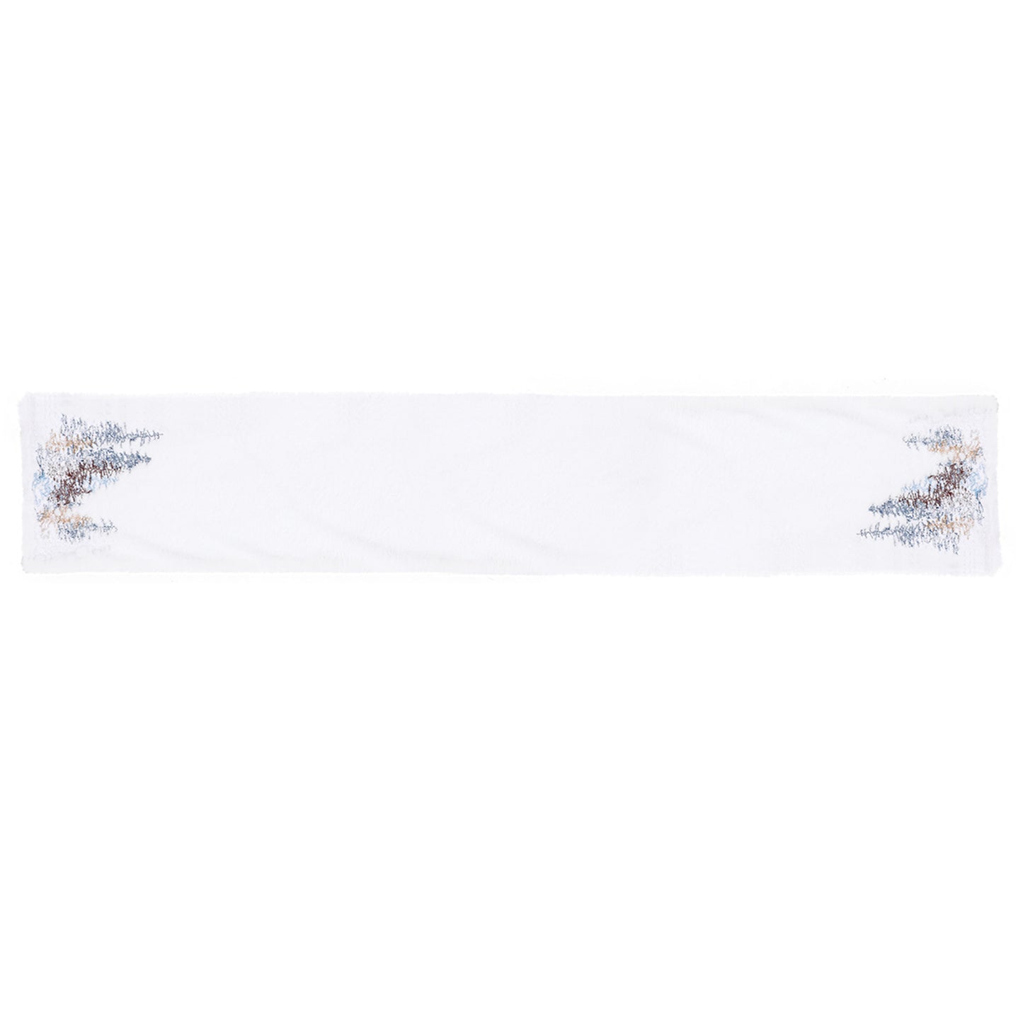 2022Sa31 182x33cm Nordic Style Table Cloth Christmas Tree Pattern Tablecloth Rectangle Table Mat for Home Office Hotel