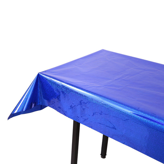 1*2.7m Laser Glitter Foil Rectangular Tablecloth for Birthday Wedding Baby Show Anniversary Christmas Party Decoration