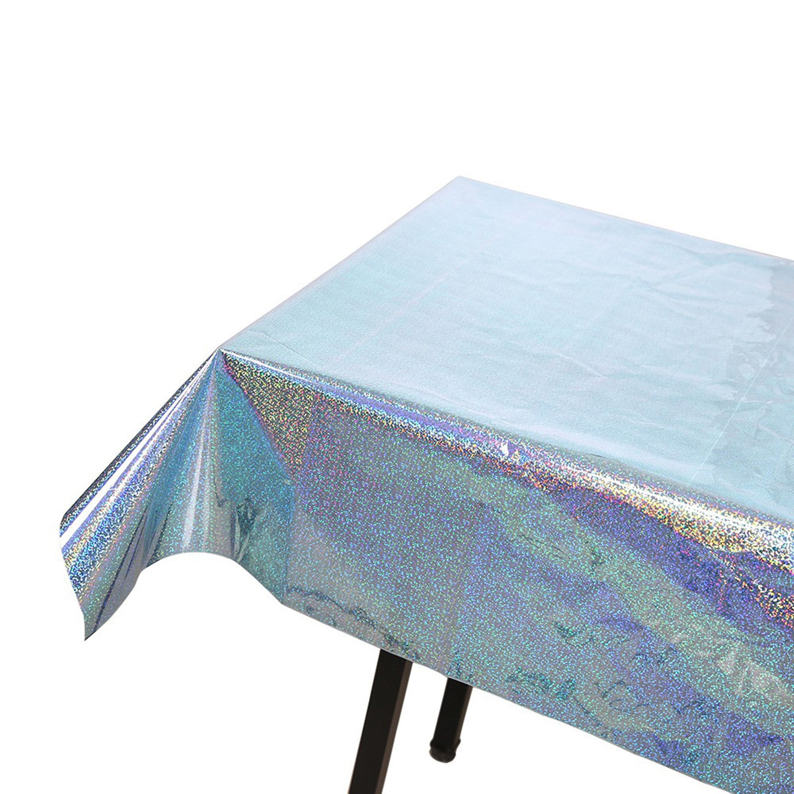 1*2.7m Laser Glitter Foil Rectangular Tablecloth for Birthday Wedding Baby Show Anniversary Christmas Party Decoration