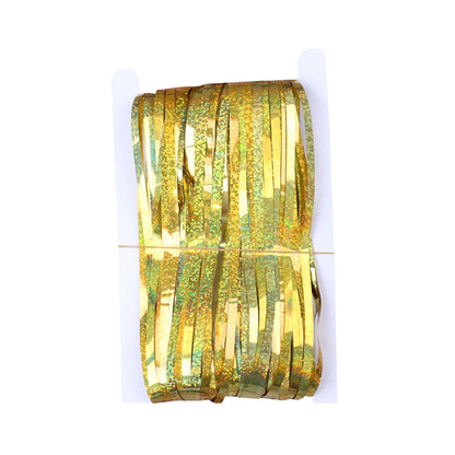 1m*2m Laser Fringe Curtain Metallic Door Streamers Holidays Christmas Party Decoration Photo Backdrop