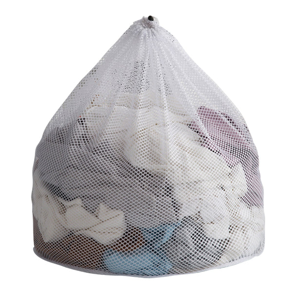 60x80cm Thickened Mesh Laundry Bag with Drawstring Closure for Travel, College Dorm, Apartment (Thick Mesh)