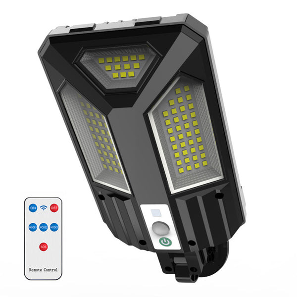 V95 Solar Powered Street Light 4 Gears Human Sensor Lamp with Remote Control