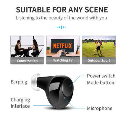 A39 TWS Hearing Aids for Seniors, Rechargeable Noise Cancelling Earbuds Gifts for Elder
