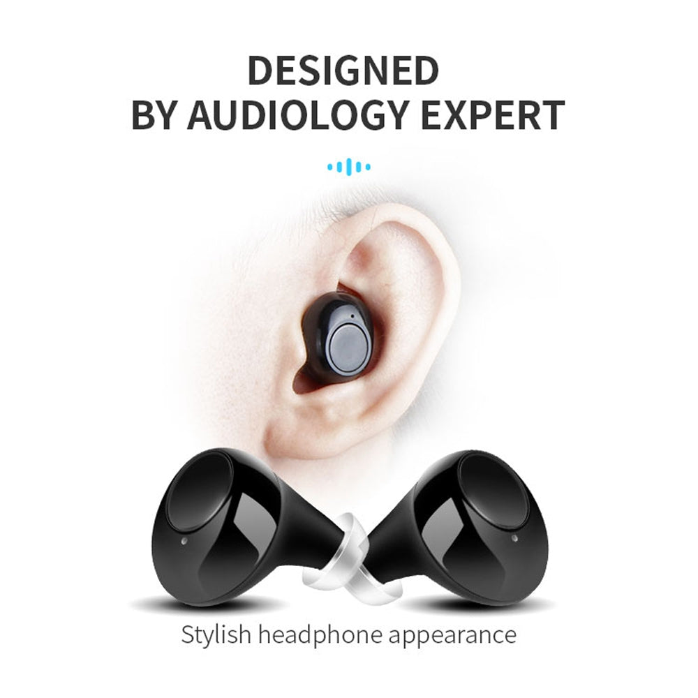 A39 TWS Hearing Aids for Seniors, Rechargeable Noise Cancelling Earbuds Gifts for Elder