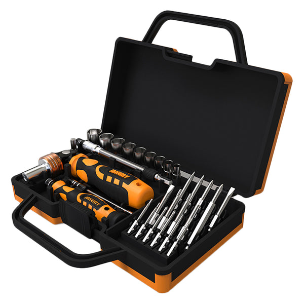 JAKEMY JM-6121 33-in-1 Household Screwdriver Set Portable Repair Tool Bits for TVs, Computers