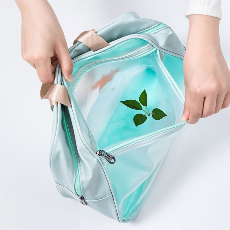 TB-0494 Large Size Stylish Portable Waterproof Makeup Storage Bag Fitness Swimming Toiletry Bag with Shoe Pocket
