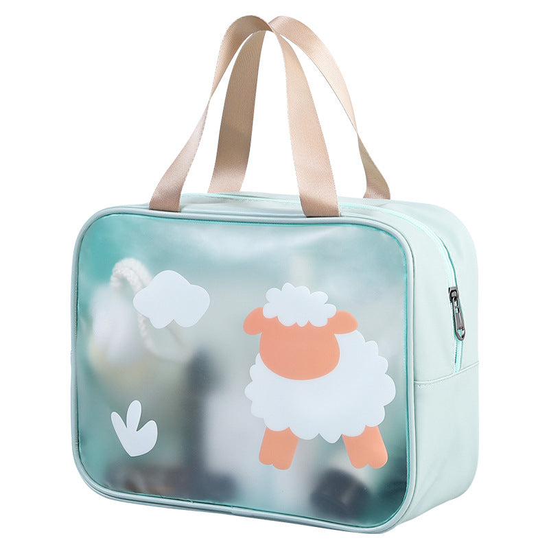 TB-0494 Medium Size Portable Travel Waterproof Zipper Toiletry Bag Fitness Swimming Makeup Storage Bag