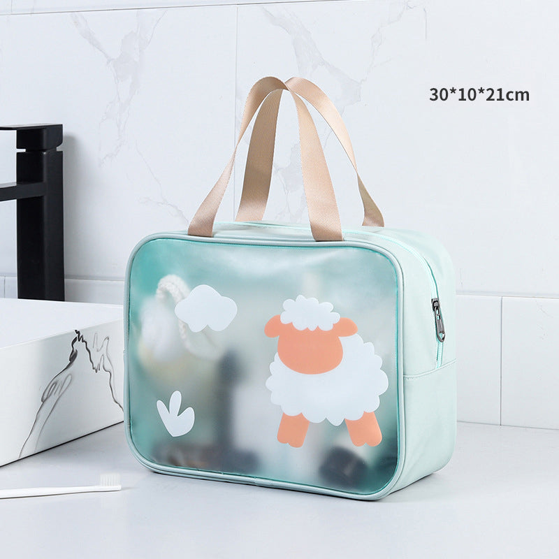 TB-0494 Medium Size Portable Travel Waterproof Zipper Toiletry Bag Fitness Swimming Makeup Storage Bag