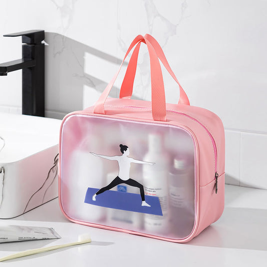 TB-0494 Medium Size Portable Travel Waterproof Zipper Toiletry Bag Fitness Swimming Makeup Storage Bag